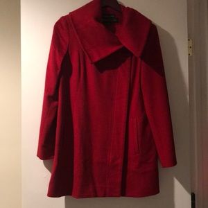 Saks Fifth Avenue Peacoat. Red. Size 4.